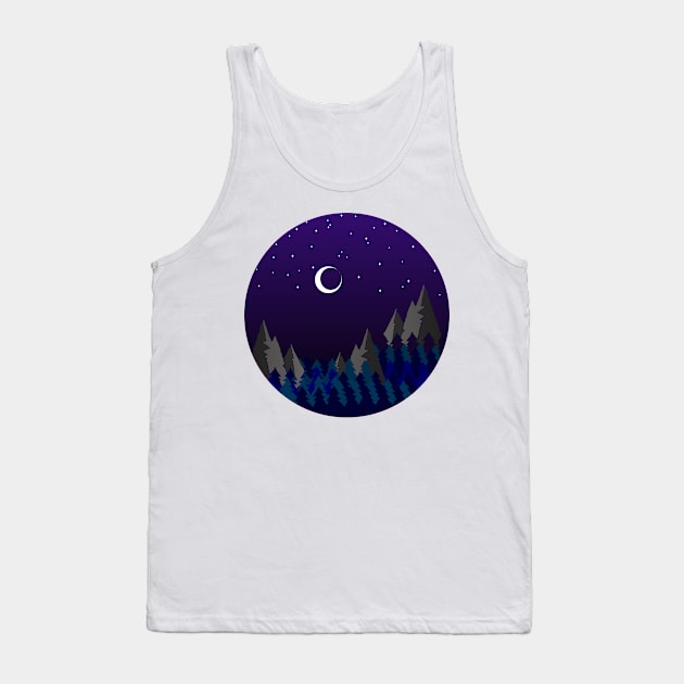 MOON, METAL MOON, NEW MOON, MOON ART, WICCA MOON Tank Top by RENAN1989